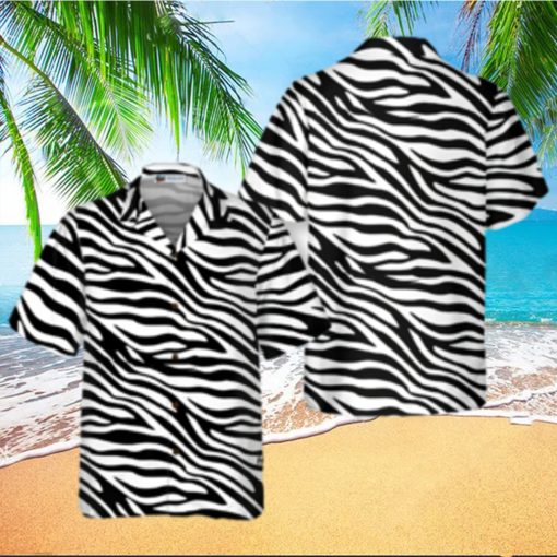 Zebra Pattern Hawaiian Shirt