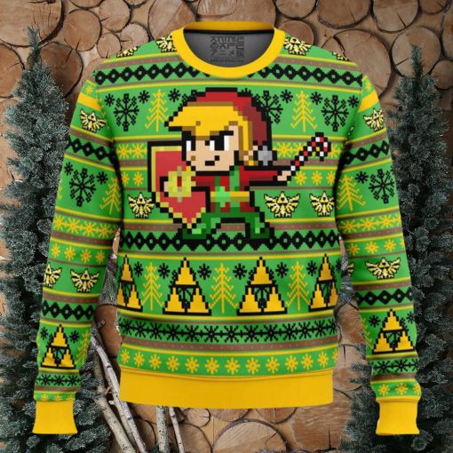 Zelda Holiday Link Ugly Christmas Sweater