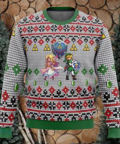 Zelda and Link 3D Ugly Christmas Sweater Christmas Holiday Gift