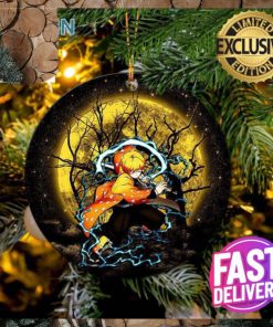 Zenitsu Moonlight 2023 Holiday Gifts Custom Name Christmas Ornament