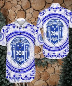 Zeta Phi Beta Floral Pattern Hawaiian Shirt For Men And Women