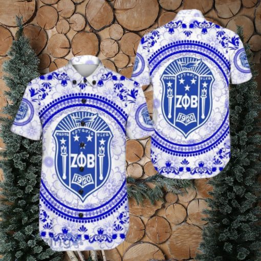 Zeta Phi Beta Floral Pattern Hawaiian Shirt For Men And Women