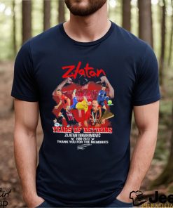 Zlatan Ibrahimovic 34 Years Of Retiring 1989 2023 Signatures Thank You For The Memories Shirt