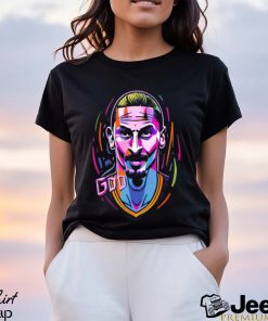 Zlatan The God Popart Caricature Zlatan Ibrahimovic Long Sleeves T Shirt