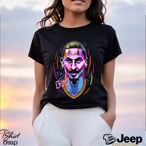 Zlatan The God Popart Caricature Zlatan Ibrahimovic Long Sleeves T Shirt