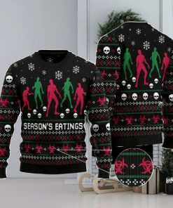 Zoombie Season Eatings Family Gift Ugly Christmas Sweater