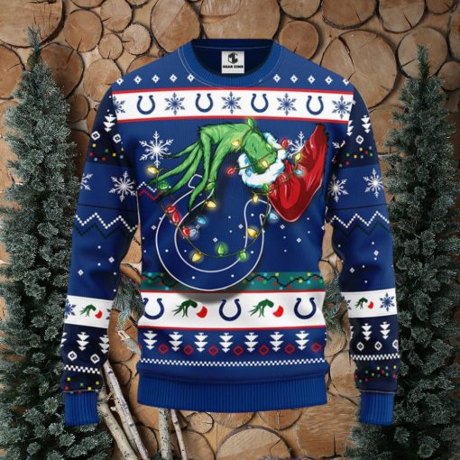 Indianapolis Colts Grinch Christmas Ugly Sweater