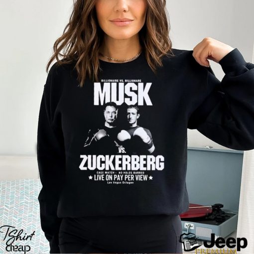 Zuckerberg Vs Musk Cage Match Shirt Hoodie