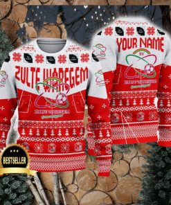 Zulte Waregem Ugly Christmas Sweater Logo Custom Name Gift Fans