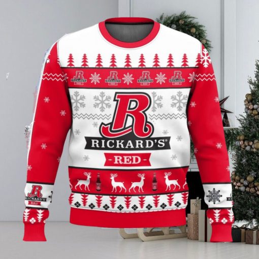 Rickards Red Beer All Over Printed Ugly Christmas Sweater Trending Christmas Gift Ideas