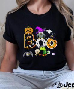 Boo Creepy Owl Pumpkin Ghost Halloween Men Women Kids T Shirt