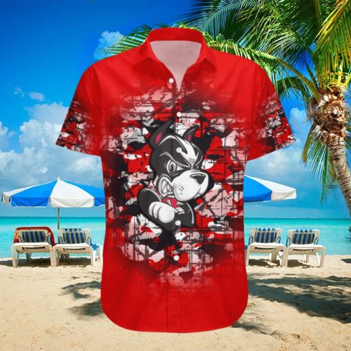 Custom Number And Name Boston University Terriers Hawaiian Shirt Camouflage Vintage NCAA Gift For Fans hawaiian shirt