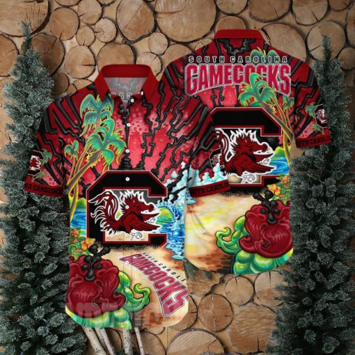 South Carolina Gamecocks NCAA Floral Full Printed Unisex Hawaiian Shirt