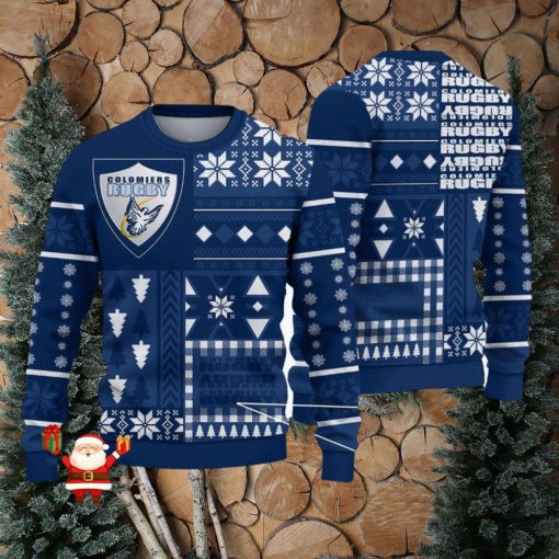 Colomiers rugby Vintage Top 14 Pro D2 Ugly Sweaters Gift For Fans Christmas Sweatshirt