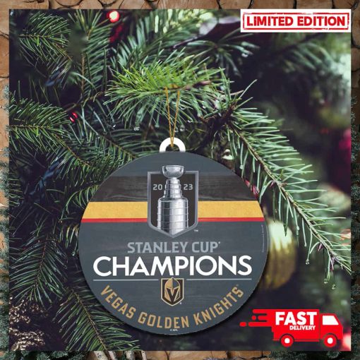 Vegas Golden Knights WinCraft 2023 Stanley Cup Champions Christmas Tree Decorations Ornament