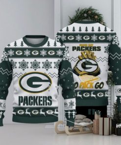 Green Bay Packers Nfl Big Logo White Color Ugly Christmas Sweaters