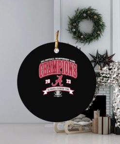 alabama crimson tide blue win georgia 2023 sec football conference champions ornament Circle