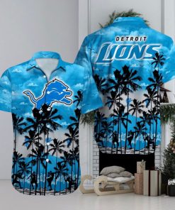 Detroit Lions Mascot Design Hawaiian Shirt