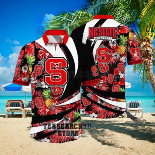 aloha ncaa nc state wolfpack pineapple gift for best friend hawaiian shirt