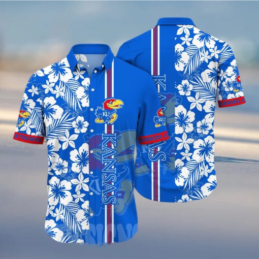 ansas Jayhawks NCAA Flower 3D All Over Printed Hawaiian Shirt