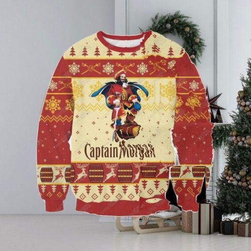 aptain Morgan 3d Print Winter Christmas Ugly Wool Knitted Sweater