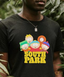 artman Kenny Kyle And Stan Mens South Park Logo Shirt