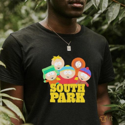 artman Kenny Kyle And Stan Mens South Park Logo Shirt