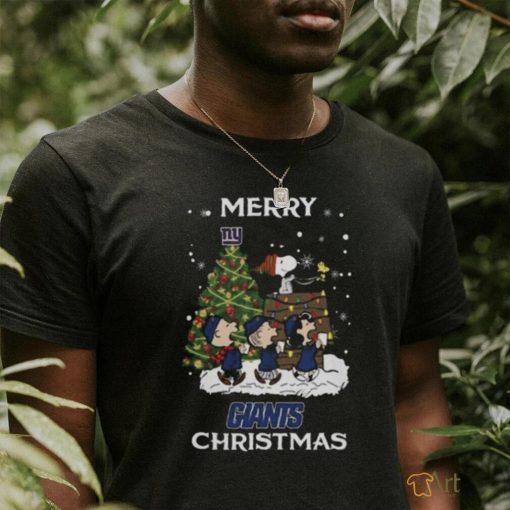 New York Giants Snoopy Family Christmas Shirt