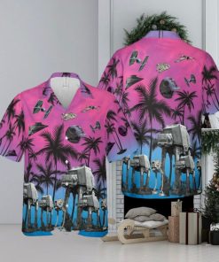 Star Wars Funny Summer Tropical Purple Hawaiian Shirt