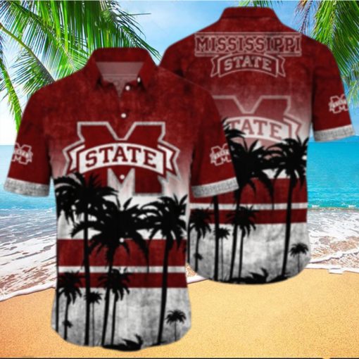 Mississippi State Bulldogs Logo Coconut Tropical Hawaiian Shirt Beach Gift For Fans