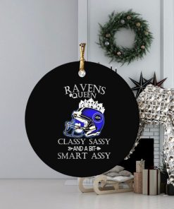 baltimore ravens queen classy sassy and a bit smart assy ornament Circle