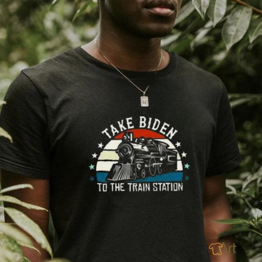 biden take to the train station shirt