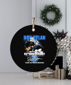 bob dylan 65th anniversary 1959 2024 thank you for the memories signature ornament Circle