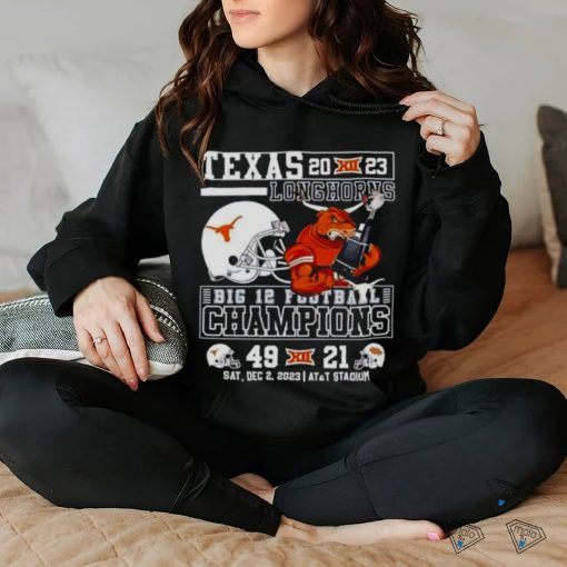 Bevo Texas Longhorns 2023 Big 12 Football Champions 49 21 T Shirt