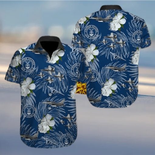 Amazing Military Aircraft Us Air Force Unisex Hawaiian Shirts