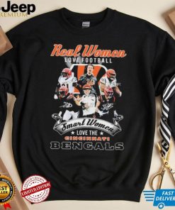 Real Women Love Football Smart Women Love The Cincinnati Bengals Shirt