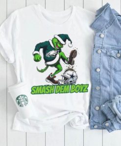 Santa Grinch Eagles Dallas Cowboys Smash Dem Boyz Christmas 2023 Shirt