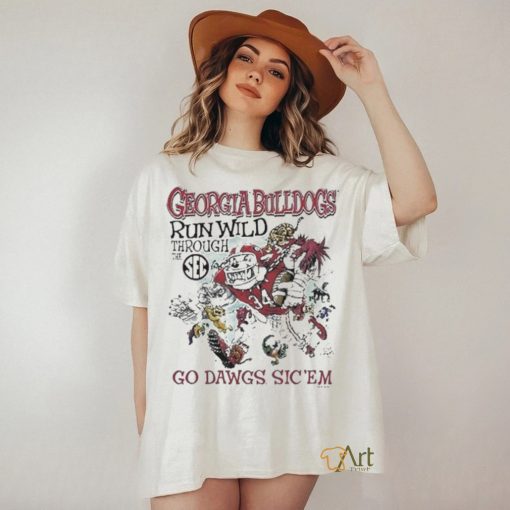 Georgia Bulldogs Run Wild Through The SEC Go Dawgs Sic ‘Em Shirt