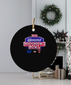 california golden bears vs texas tech red raiders 2023 independence bowl ornament Circle