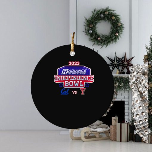 california golden bears vs texas tech red raiders 2023 independence bowl ornament Circle