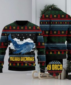 Merry Christmas Orcas Killer Whale Ugly Christmas Sweater