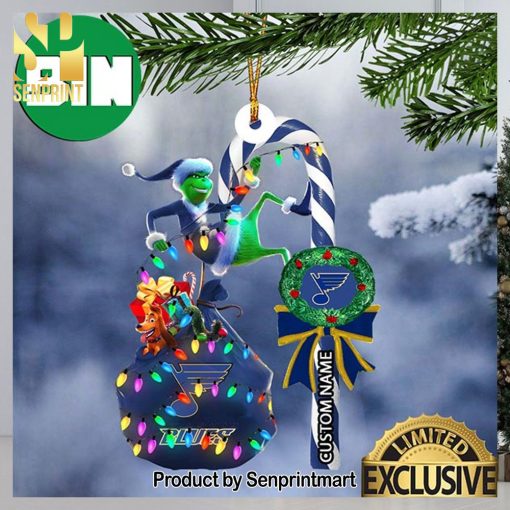 christmas gifts st louis blues nhl grinch candy cane custom name ornament 1 V1fAT