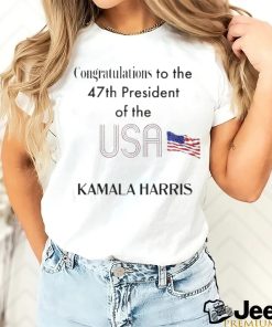 congratulations to 47th president of us kamala harris shirt