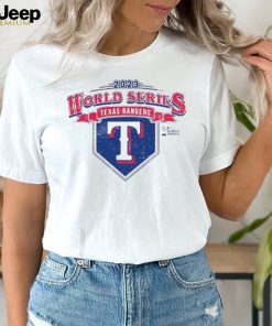 Texas rangers majestic threads 2023 world series confetti soft shirt