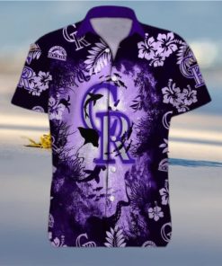 NCPurple Ocean MLB Colorado Rockies Funny Hawaiian Shirt