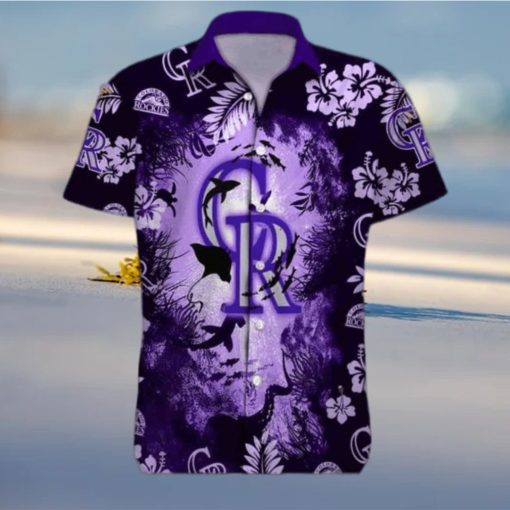 NCPurple Ocean MLB Colorado Rockies Funny Hawaiian Shirt