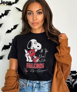 Snoopy If You Dont Like Atlanta Falcons Kiss My Endzone Shirt