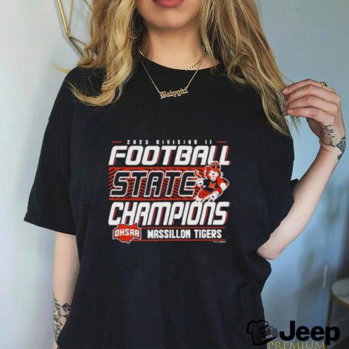 Official Massillon Tigers 2023 OHSAA Division II Football State Champions Shirt