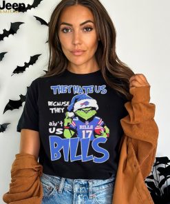 Josh Allen Grinch They Hate Us Because They Ain’t Us Bills Christmas TShirt