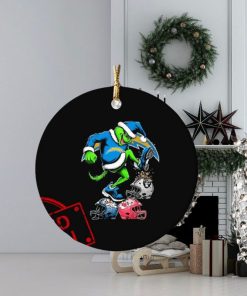 The Grinch Los Angeles Chargers Stomp On NFL Teams Christmas Ornament